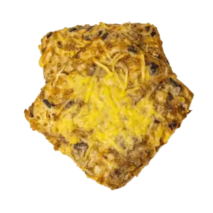 Mushroom pizza slice