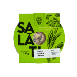 Pupiņu un šķiņķa salāti