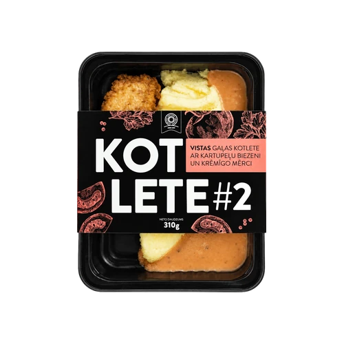 Vistas kotlete ar kartupeļu biezeni un krēmīgo mērci 310 g iepakojumā