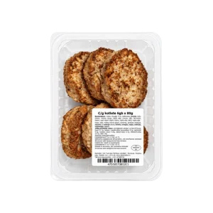 Cūkgaļas kotletes 6 gab. x 80 g iepakojumā